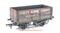 37-093 Bachmann 7 Plank End Door Wagon 'Highley Mining Company Ltd' Weathered